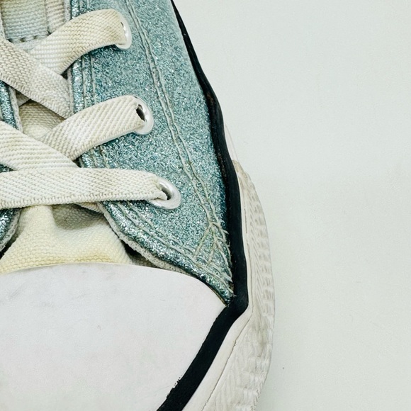 Converse All Star Glitter High Top Girls’ Shoes “Winter Slay” Size 1Y - Picture 9 of 11